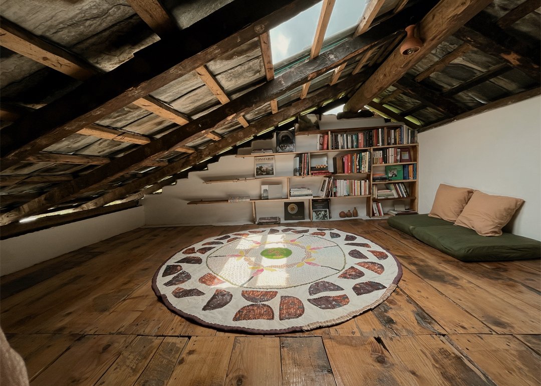 Cozy Library in Attic